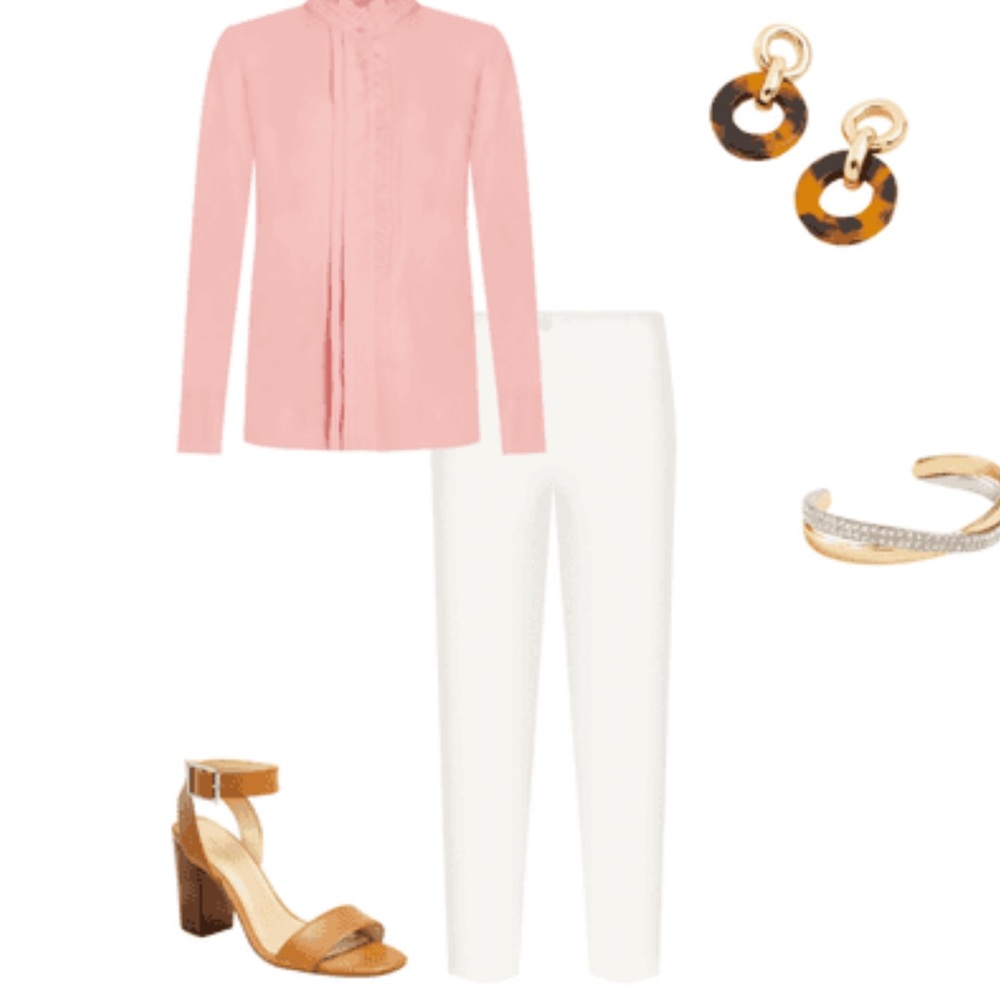 Ann Taylor pink blouse